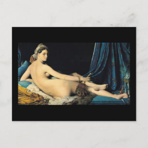 Den storslagna odalisquen Jean 1814 Auguste Vykort
