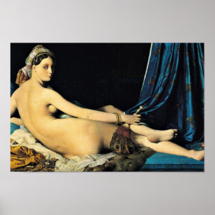 Den storslagna odalisquen, stor Odalisque för Poster