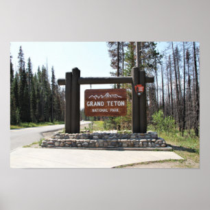Den storslagna Teton nationalparken, Poster