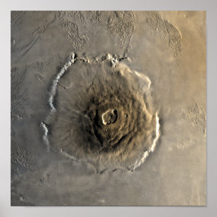 Den största bekant vulkan i det sol- systemet poster