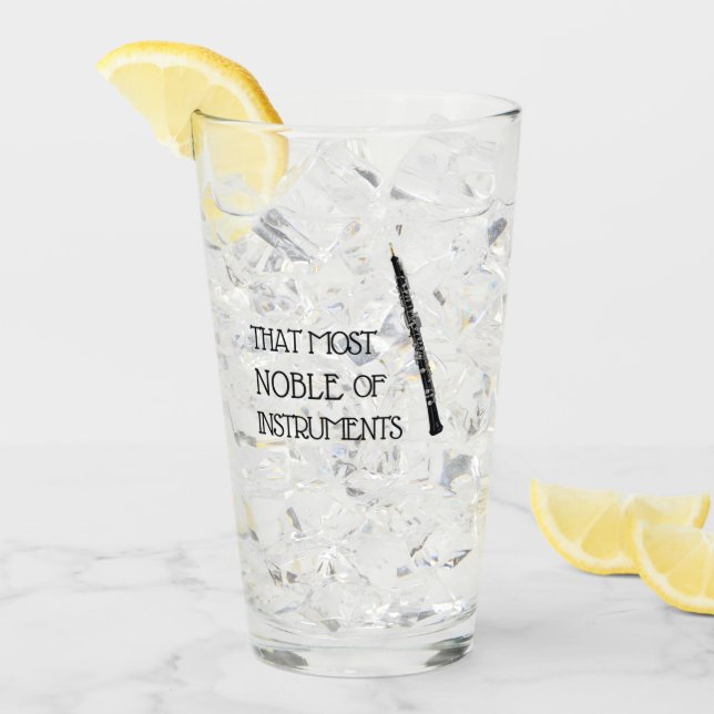 Den största bristen på instrument - Oboe Glass Glaskopp (Framsida Ice)