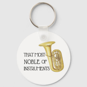 Den största bristen på instrument - Tuba Keychai Nyckelring