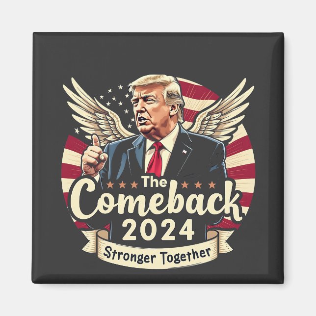 Den Största Comebacken 2024 Starkare Tillsammans T Magnet (Framsidan)