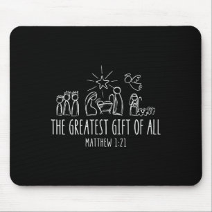Den Största För Alla Julens Julkrubba Jesus Krist Musmatta