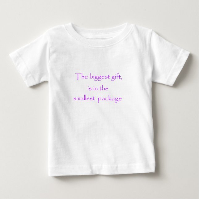 Den största gåvan finns i minsta paket tee shirt (Framsida)