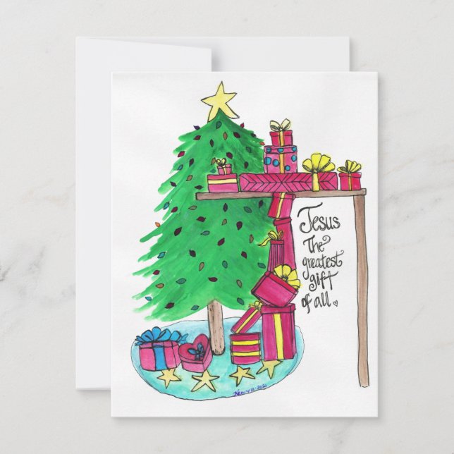 Den Största Gåvan Genom Tiderna Julkort (Framsida)