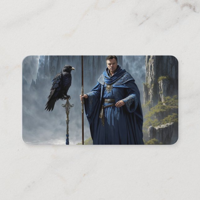 Den störste av de stora Bokmärke Visitkort (Framsida)