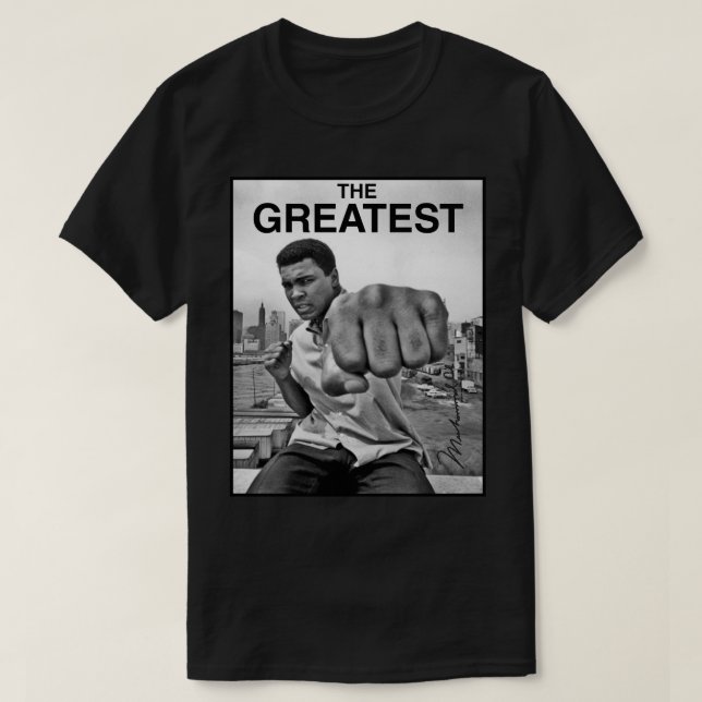 "Den störste" Muhammad Ali T Shirt (Design framsida)