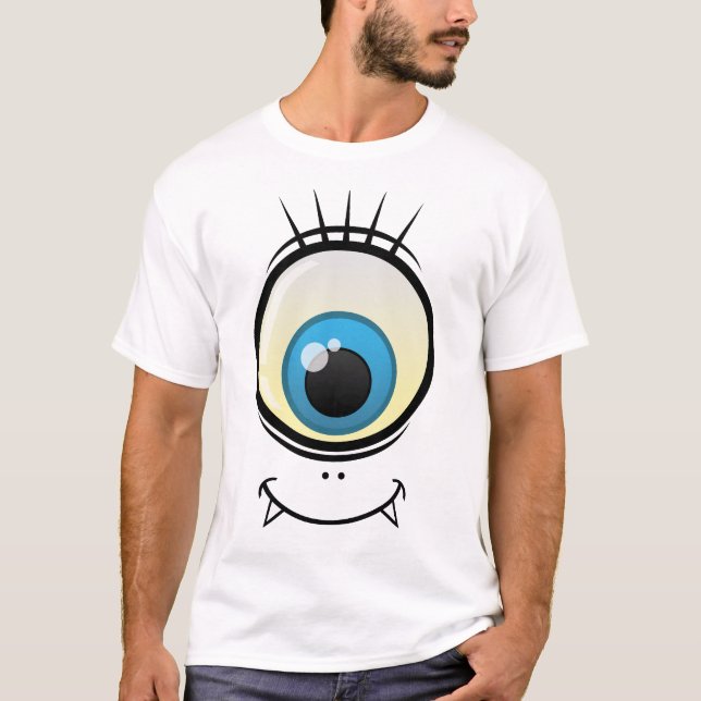 Den Stort öga monstern T Shirt (Framsida)