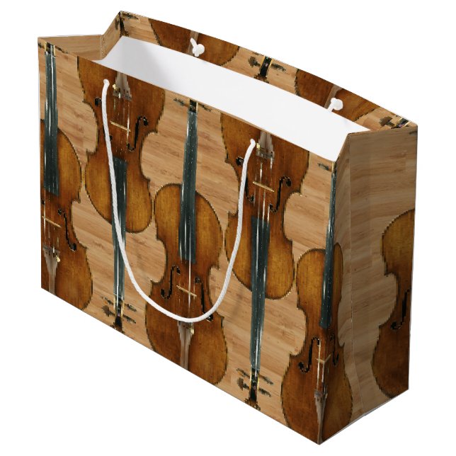 Den Stradivari fiolkvintetten på den Wood panelen (Baksidan Vinklad)