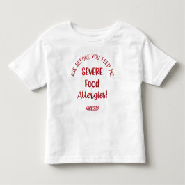 Den stränga personligen för matallergiungar matar tee shirt