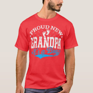 Den stressade Genderna Reveal Proud New Grandpa. T Shirt