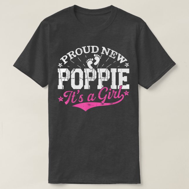 Den stressade Genderna "Reveal Proud New Poppie" D T Shirt (Design framsida)