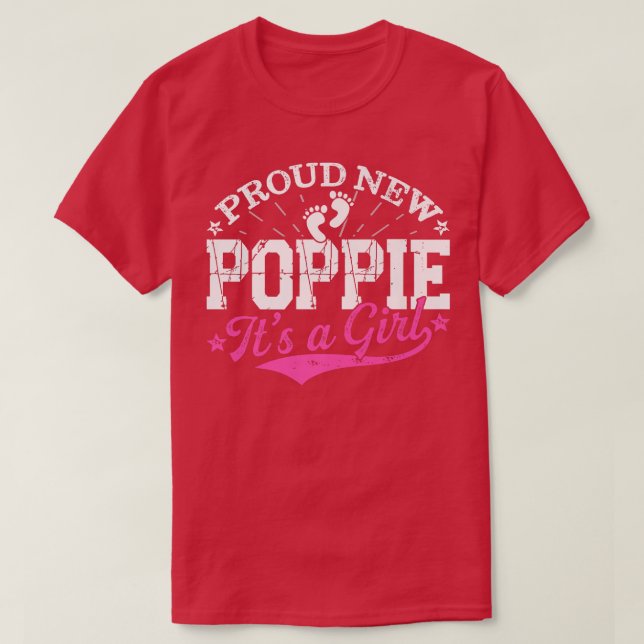 Den stressade Genderna "Reveal Proud New Poppie" D T Shirt (Design framsida)