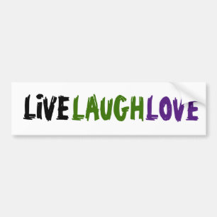 Den stressade LIVE LAUGH KÄRLEK lite vänlighet Bildekal