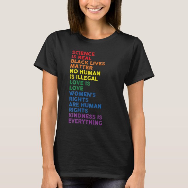 Den stressade vetenskapen är riktiga svarta liv so t shirt (Framsida)