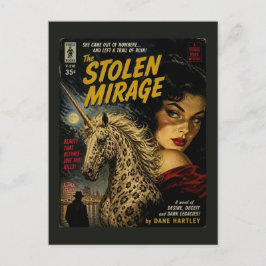 Den Stulna Mirage Enhörning Mysteriebok Omslag Vykort