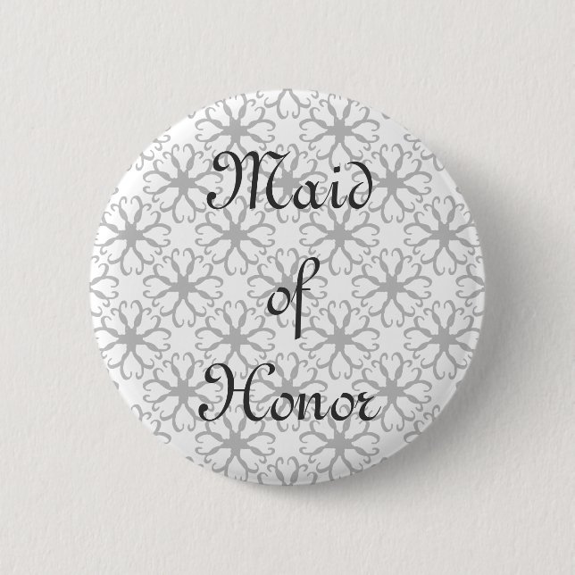 Den Stylized blommamaid of honor knäppas Knapp (Framsida)