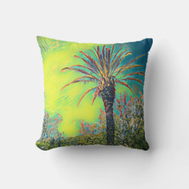 Den Stylized palmträddekorativ kudde/dämpar Kudde