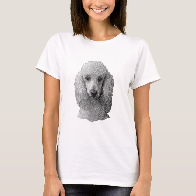 Den Stylized pudeln - avbilda - tillfoga din egna Tee (Framsida)