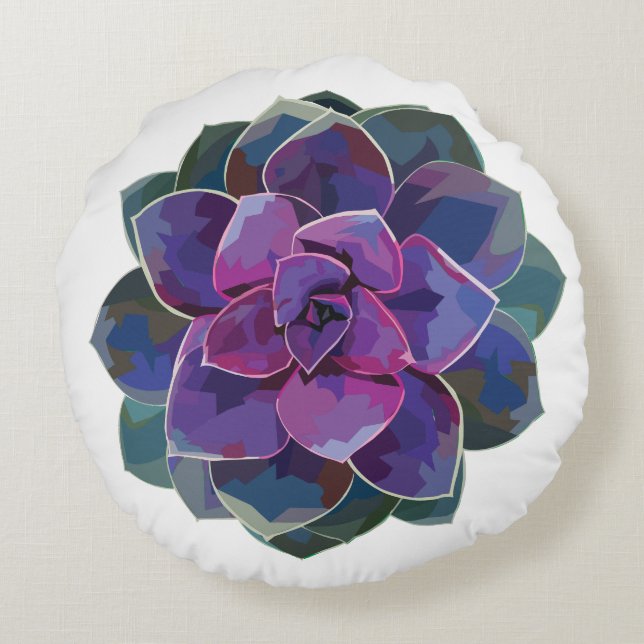 Den suckulenta rundan kudder rund kudde (Baksidan)