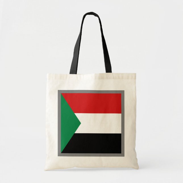 Den Sudan flagga hänger lös Tygkasse (Framsidan)