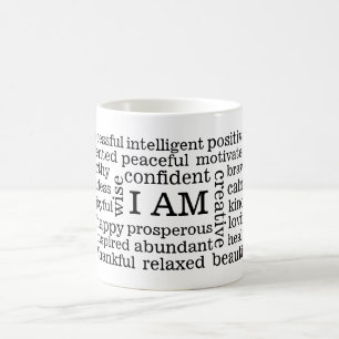 Den sunda själven avbildar realitetbekräftelser kaffemugg