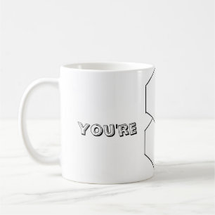 Den superb kvinnan är du superb kaffemugg