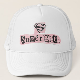 Den Supergirl logotypransomen noterar Truckerkeps