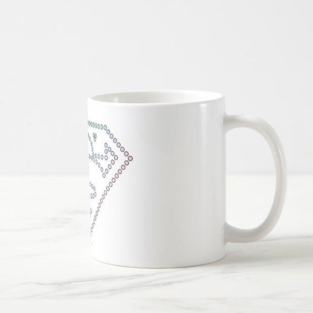Den Supergirl regnbågen skisserar logotypen Kaffemugg (Höger)