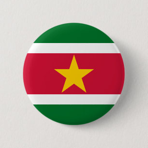 Den Surinam flagga knäppas Knapp