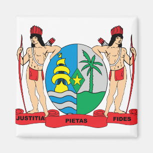 Den Surinam vapenskölden specificerar Magnet