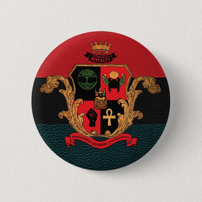 Den suveräna royaltyNobilityvapenskölden knäppas Knapp (Framsida)