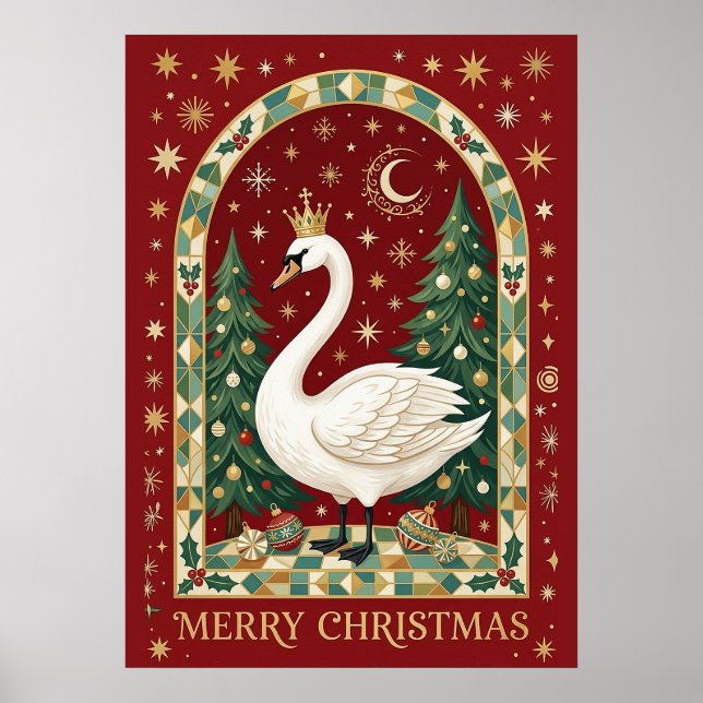 Den suveräna svanens Noel Poster (Framsidan)
