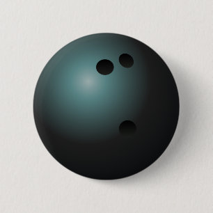 Den svart bowlingklotet knäppas knapp
