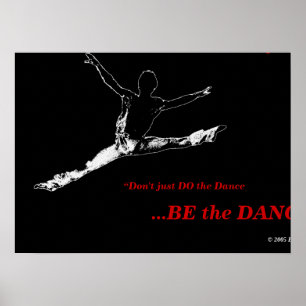 Den svart dansen för affischen ERT projekterar #1 Poster