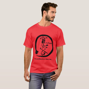 Den svart ensozenen cirklar •, Kanji för patien T-shirt