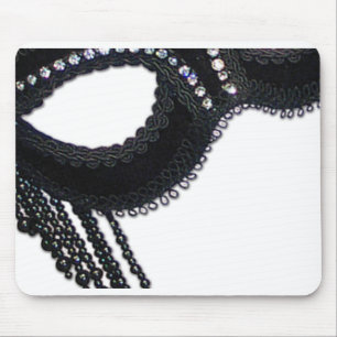 Den svart Fauxrhinestonen maskerar den Halloween Musmatta