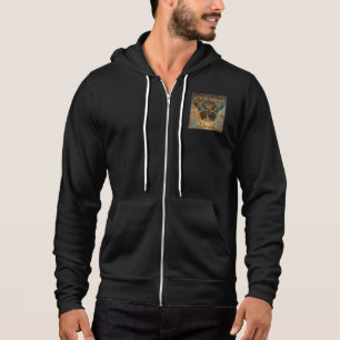 Den svart fjärilen täcker konst, manar jacka t-shirt