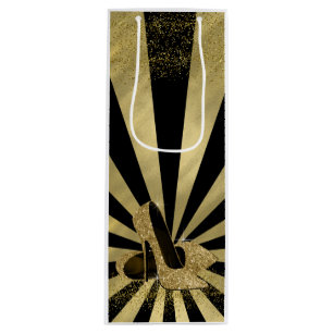 Den svart guld- glitterkickhälet skor