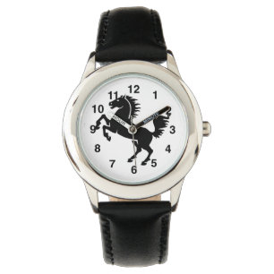 Den svart hingsten lurar klockan armbandsur