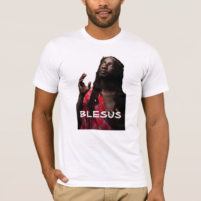 Den svart Jesus skjortan T-shirt (Framsida)