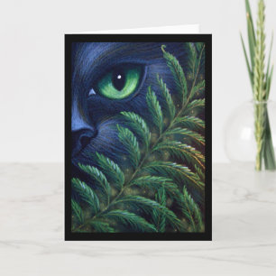 Den SVART KATTEN & FERNS SKRÄDDARSY kortet Kort