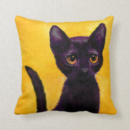 den svart katten kudder kudde