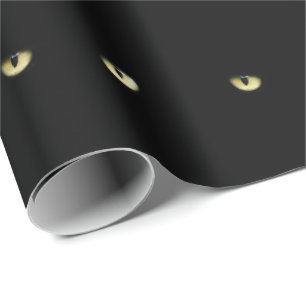 Den svart katten synar Halloween Presentpapper