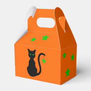 Den svart kattfavören boxas presentaskar