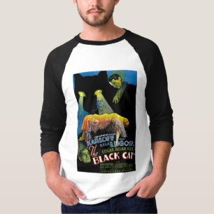 Den svart kattfilmaffischen tee