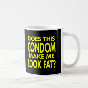 Den svart kondomen gör mig tjock kaffemugg