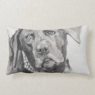 Den svart Labrador retrieveren kudder Lumbarkudde