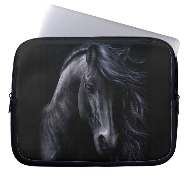 Den svart laptop sleeve (Framsidan)